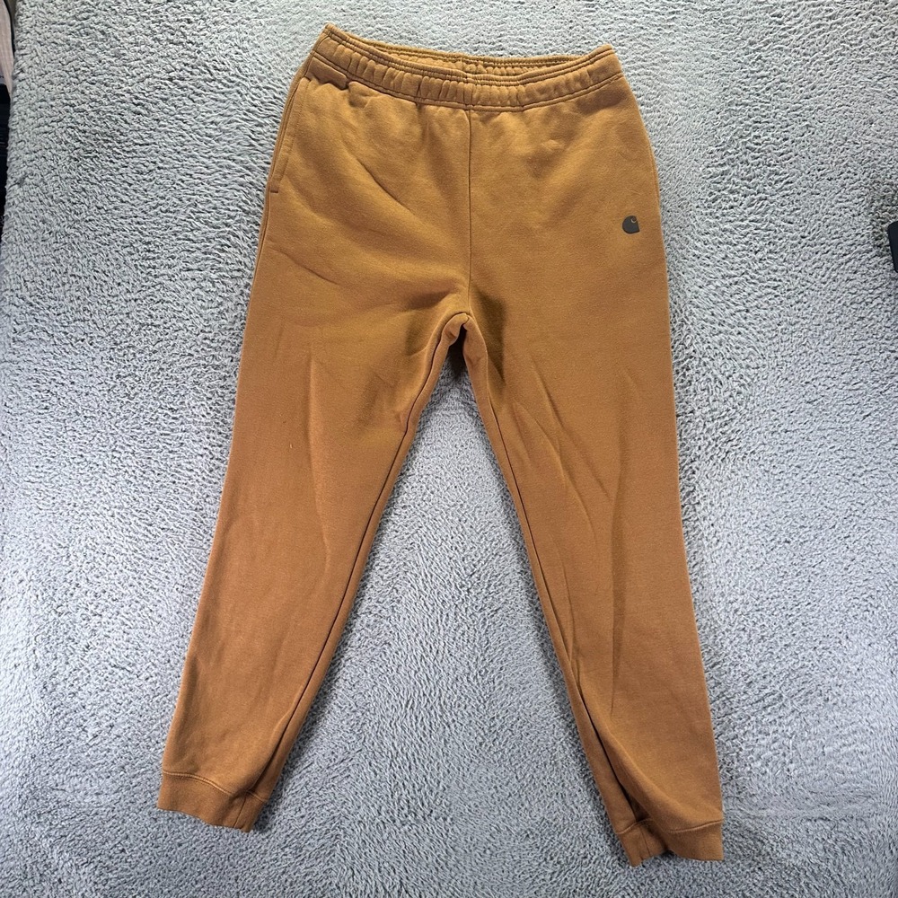 Carhartt Marquette Sweatpant Men M Brown Cotton Tapered Fleece Lined Relaxed Gym